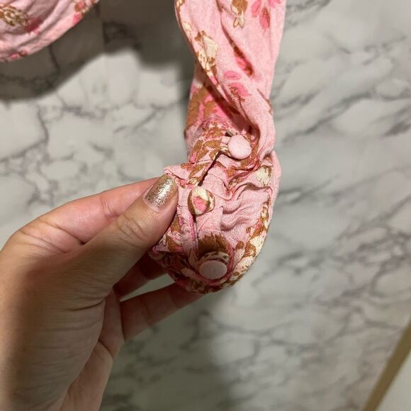 FREE PEOPLE Hilary Printed Top in “Pink Combo” Size XS MSRP $98 - Picture 7 of 13